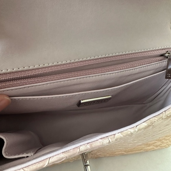 PRICE FIRM - 🌸CHANEL Classic Medium Python Flap Bag - Picture 8 of 15